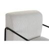 Sessel DKD Home Decor Schwarz Polyester Weiß Eisen (64 x 74 x 79 cm)