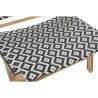 Havestol DKD Home Decor Weiß Schwarz natürlich PVC Teakholz 65 x 80 x 68 cm