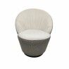 Poltrona DKD Home Decor Bianco Nero Dorato 69 x 66 x 85 cm