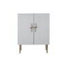 Armoire DKD Home Decor Blanc Doré Fer Bois de manguier 85 x 45 x 110 cm BAR