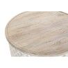 Tavolino da Caffè DKD Home Decor Bianco Naturale Alluminio Legno di mango 81 x 81 x 45 cm