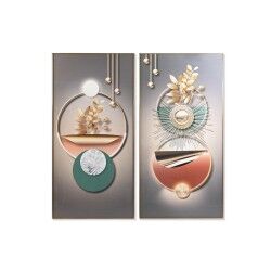 Pintura DKD Home Decor Alumínio Madeira MDF 80 x 3 x 160 cm