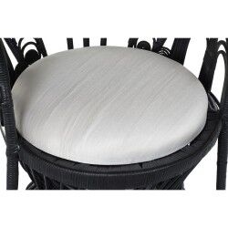Sillón de jardín DKD Home Decor Blanco Negro 96 x 66 x 145 cm 96 x 66 x 140 cm