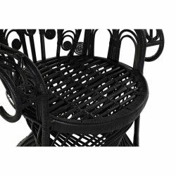 Sillón de jardín DKD Home Decor Blanco Negro 96 x 66 x 145 cm 96 x 66 x 140 cm