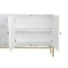 Sideboard DKD Home Decor White Brass Mango wood 157 x 43 x 84 cm 153 x 43 x 84 cm Rhombus