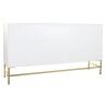 Sideboard DKD Home Decor White Brass Mango wood 157 x 43 x 84 cm 153 x 43 x 84 cm Rhombus