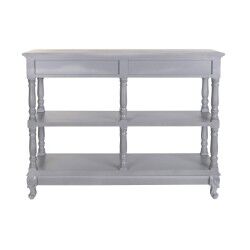 Anrichte DKD Home Decor Grau natürlich Paulonia-Holz Holz MDF 117 x 39 x 89 cm