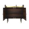 Scaffale DKD Home Decor Nero Dorato Metallo Marrone scuro Legno di mango 4 Mensole (90 x 35 x 200 cm)