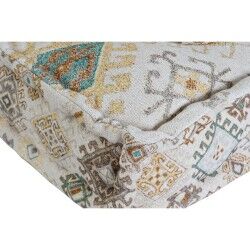 Sofá de 2 Lugares DKD Home Decor Amarelo Castanho Bege 145 x 76 x 13 cm