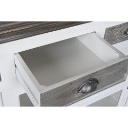 Sideboard DKD Home Decor White Grey Dark brown Crystal Mango wood 165 x 45,7 x 105,4 cm