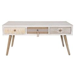 Mesa de Centro DKD Home Decor Abeto Algodão (110 x 60 x 50 cm)