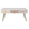 Mesa de Centro DKD Home Decor Abeto Algodão (110 x 60 x 50 cm)