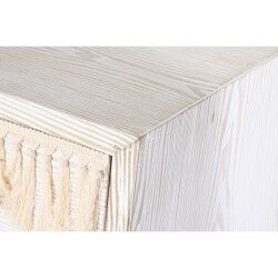Cómoda DKD Home Decor Abeto Natural Algodão Branco (80 x 35 x 80 cm)