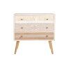 Cómoda DKD Home Decor Abeto Natural Algodão Branco (80 x 35 x 80 cm)