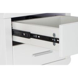 Escritorio DKD Home Decor Blanco Plateado Metal Madera MDF 120 x 55 x 76 cm