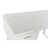 Escritorio DKD Home Decor Blanco Plateado Metal Madera MDF 120 x 55 x 76 cm