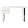 Escritorio DKD Home Decor Blanco Plateado Metal Madera MDF 120 x 55 x 76 cm