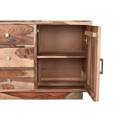 Vitrina DKD Home Decor Cristal Madera de caucho 100 x 42 x 190 cm
