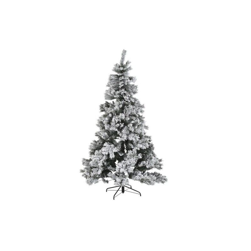 Christmas Tree DKD Home Decor White Green Metal Polyethylene Snowfall 130 x 130 x 218 cm Christmas Tree DKD Home Decor White Green Metal Polyethylene Snowfall 130 x 130 x 218 cm