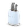 Ensemble de couteaux de cuisine et support Smeg KBSF02PB