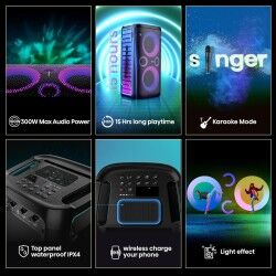 Altoparlante Bluetooth Portatile Hisense Nero 300 W