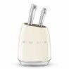 Conjunto de Facas de Cozinha e Suporte Smeg KBSF02CR Creme