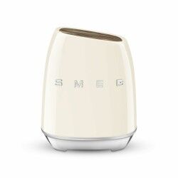 Conjunto de Facas de Cozinha e Suporte Smeg KBSF02CR Creme