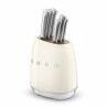 Conjunto de Facas de Cozinha e Suporte Smeg KBSF02CR Creme