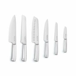 Conjunto de Facas de Cozinha e Suporte Smeg KBSF02CR Creme