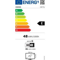 Smart TV Hisense 43E77Q       43 43" 4K Ultra HD HDR QLED