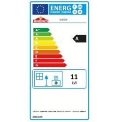 Camino a legna Huesca 3 vetri Bronpi 10 kW