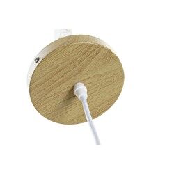 Deckenlampe DKD Home Decor Weiß natürlich Bambus 50 W 100 x 100 x 32 cm