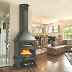 Ebro Holzkamin mit 14 kW Bronpi Backofen