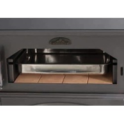 Chimenea de leña del Ebro con horno Bronpi de 14 kW