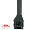 Lorca R 3-Vidro Lareira de Canto a Lenha Bronpi 14 kW