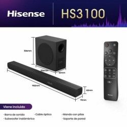 Barra de Sonido Hisense HS3100 Negro 480 W