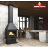 Lisboa wood-burning fireplace front-mounted Bronpi 11 kW