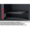 Chimenea de leña frontal Lisboa Vision Bronpi 11 kW con Bücher