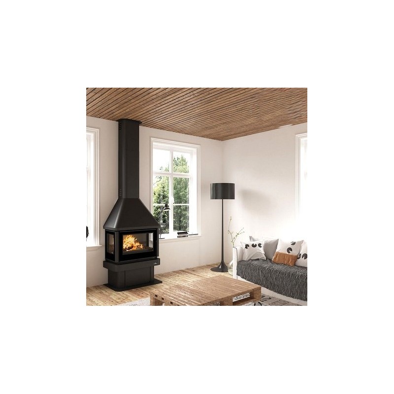 Lisboa 3-sided wood-burning fireplace Bronpi 13 kW Lisboa 3-sided wood-burning fireplace Bronpi 13 kW