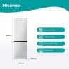Combined Refrigerator Hisense RB390N4AWE  186 White 304 L