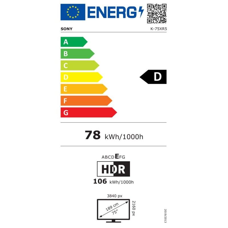 Smart TV Sony X75XR55B    75