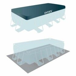 Piscina Desmontable Intex Prism Frame 488 x 244 x 107 cm 10.874 l Gris