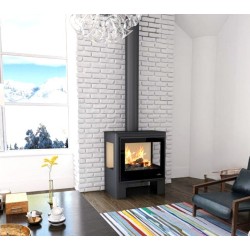 Loreto 14kW Bronpi Holzofen mit 3 verglasten Seiten