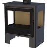 Salamandra a lenha Loreto 14kW Bronpi com 3 lados envidraçados