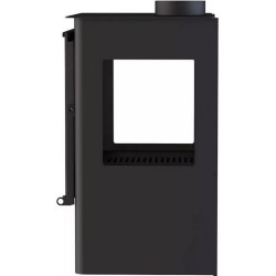 Stufa a legna Loreto 14kW Bronpi con 3 lati vetrati