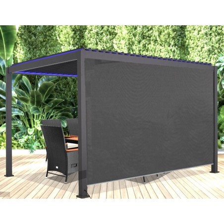 ELEC Cortina de toldo lateral pérgola bioclimática Habrita 4m