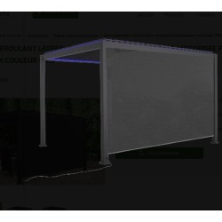 ELEC Cortina de toldo lateral pérgola bioclimática Habrita 4m