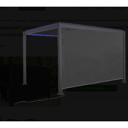 Cortina lateral de pérgula bioclimática ELEC Habrita 4m