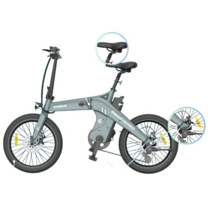 Bicicleta Eléctrica Smartgyro SOHO 16 10000 mAh Negro 250 W 20"