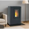 Luisella 5.0 Maxi Extraflame 7kW Schmaler belüfteter Pelletofen Graphitgrau